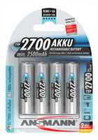 Preview: Ansmann NiMh AA 2500mAh Akku 4 Stk.