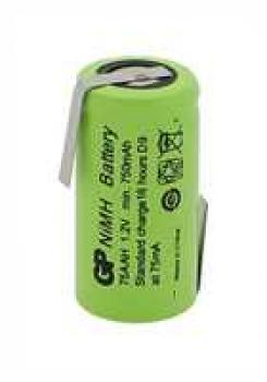 NiMH 750mAh 2/3AA mit LF 1,2V