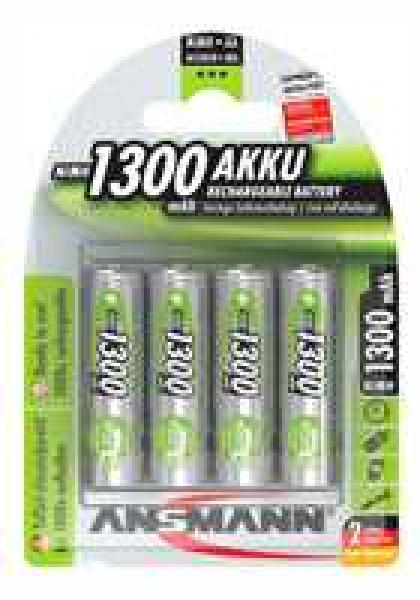 NIMH-Akku Mignon AA 1300mAh 4Stk./Pkg.