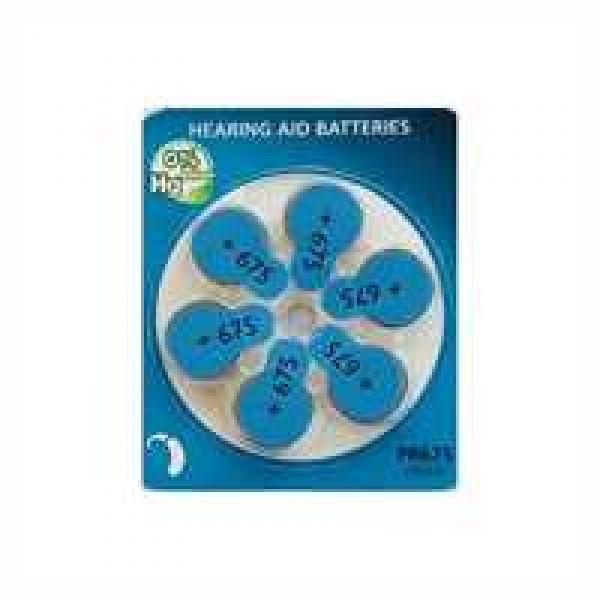 Hörgeräte-Batterien 6er-Pack 675 blau (11,6x5,4)