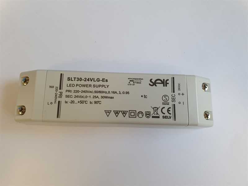 LED-Schaltnetzteil AC/DC 30 W, 24 V, 1250 mA